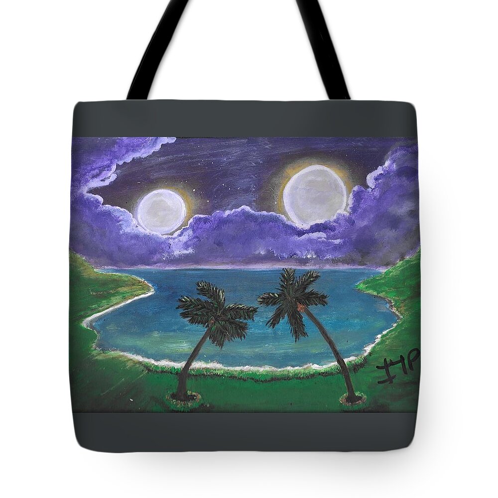 Align Tote Bag featuring the painting Invitation to Align by Esoteric Gardens KN