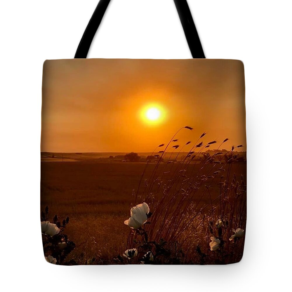Iphonography Tote Bag featuring the photograph iPhonography Sunset 1 by Julie Powell