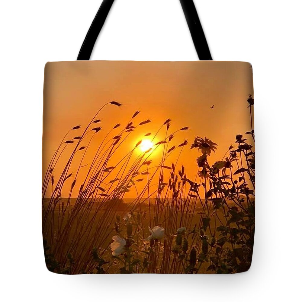 Iphonography Tote Bag featuring the photograph IPhonography Sunset 2 by Julie Powell