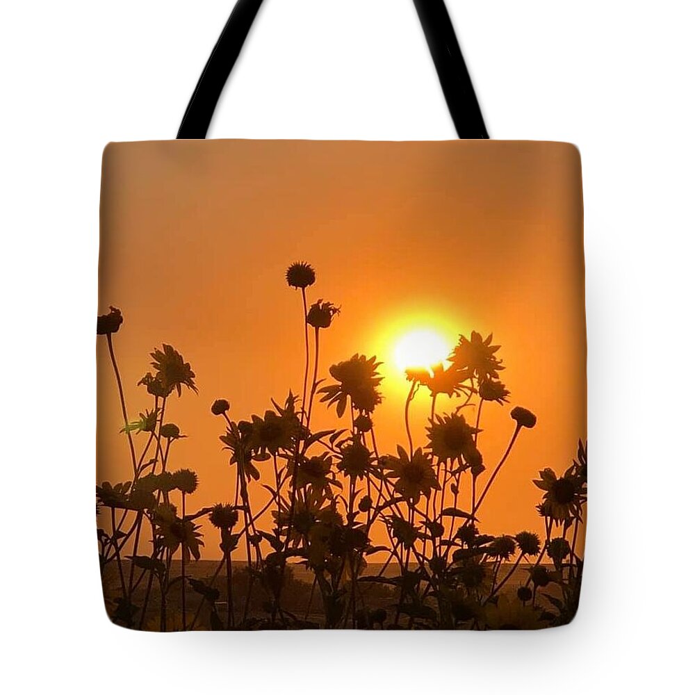 Iphonography Tote Bag featuring the photograph iPhonography Sunset 4 by Julie Powell