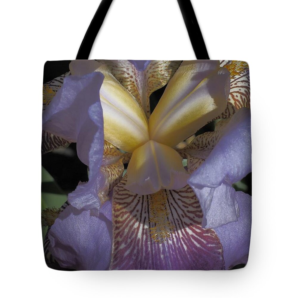 Botanical Tote Bag featuring the photograph Iris Yawn by Richard Thomas