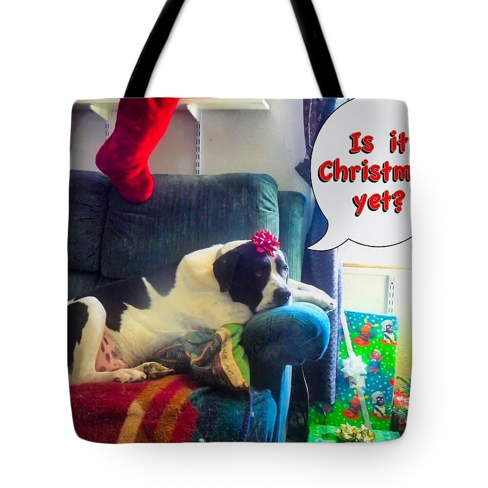 Adage Tote Bag featuring the photograph Is it Christmas yet? by Judy Kennedy