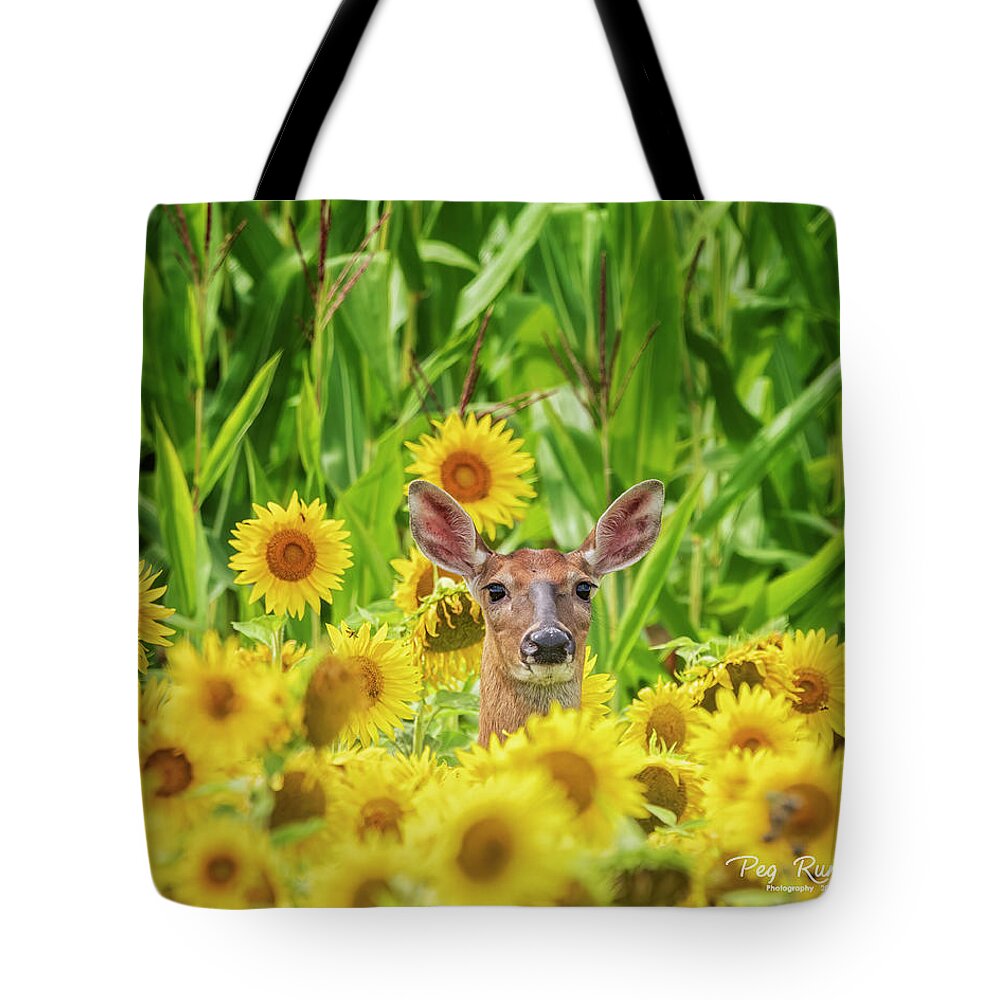 Corn Field Tote Bag featuring the photograph Is This Heaven? by Peg Runyan