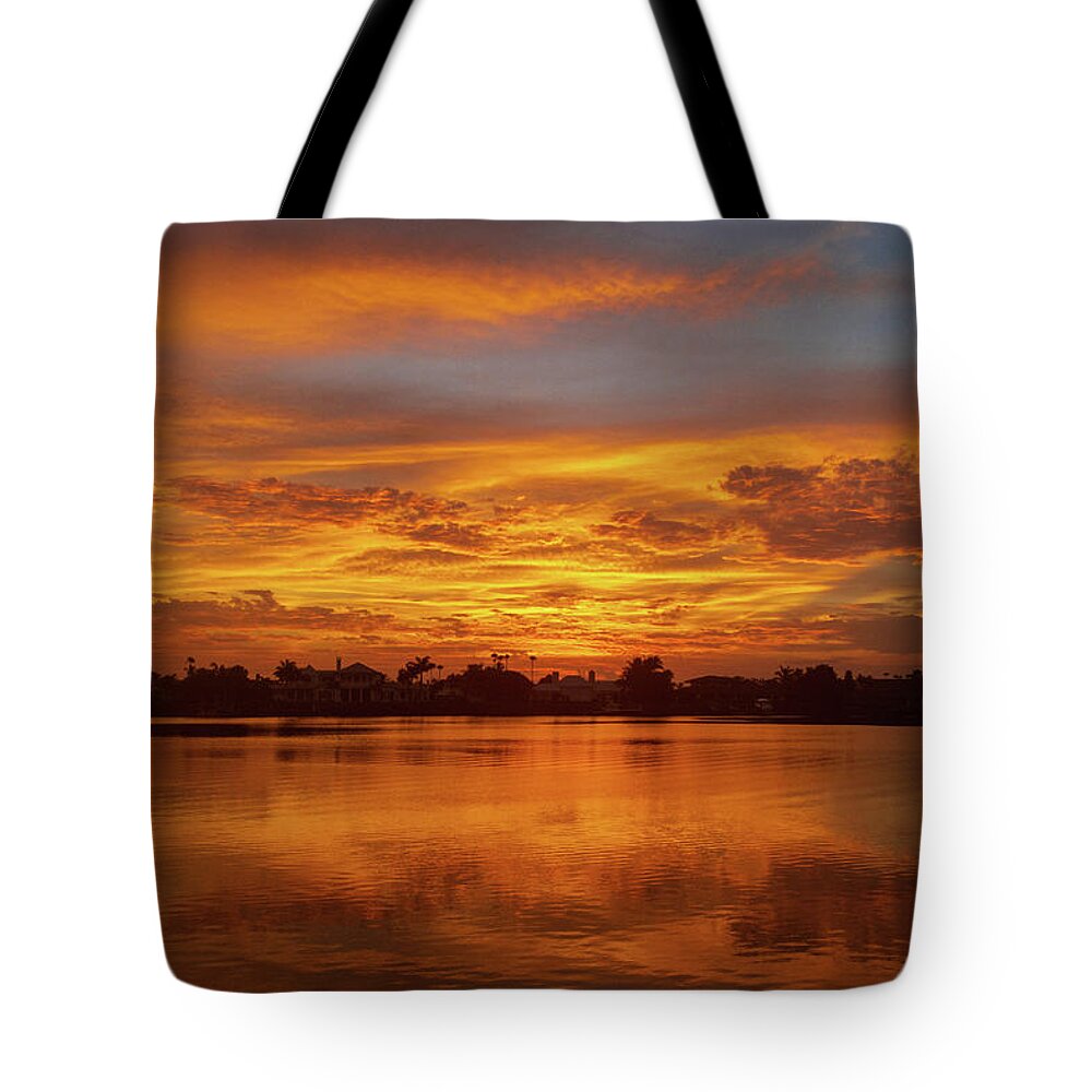 Sunset Tote Bag featuring the photograph Isle Way Sunset by Blair Damson