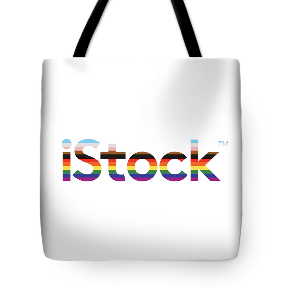 Istock Tote Bag featuring the digital art iStock Logo Pride by Getty Images