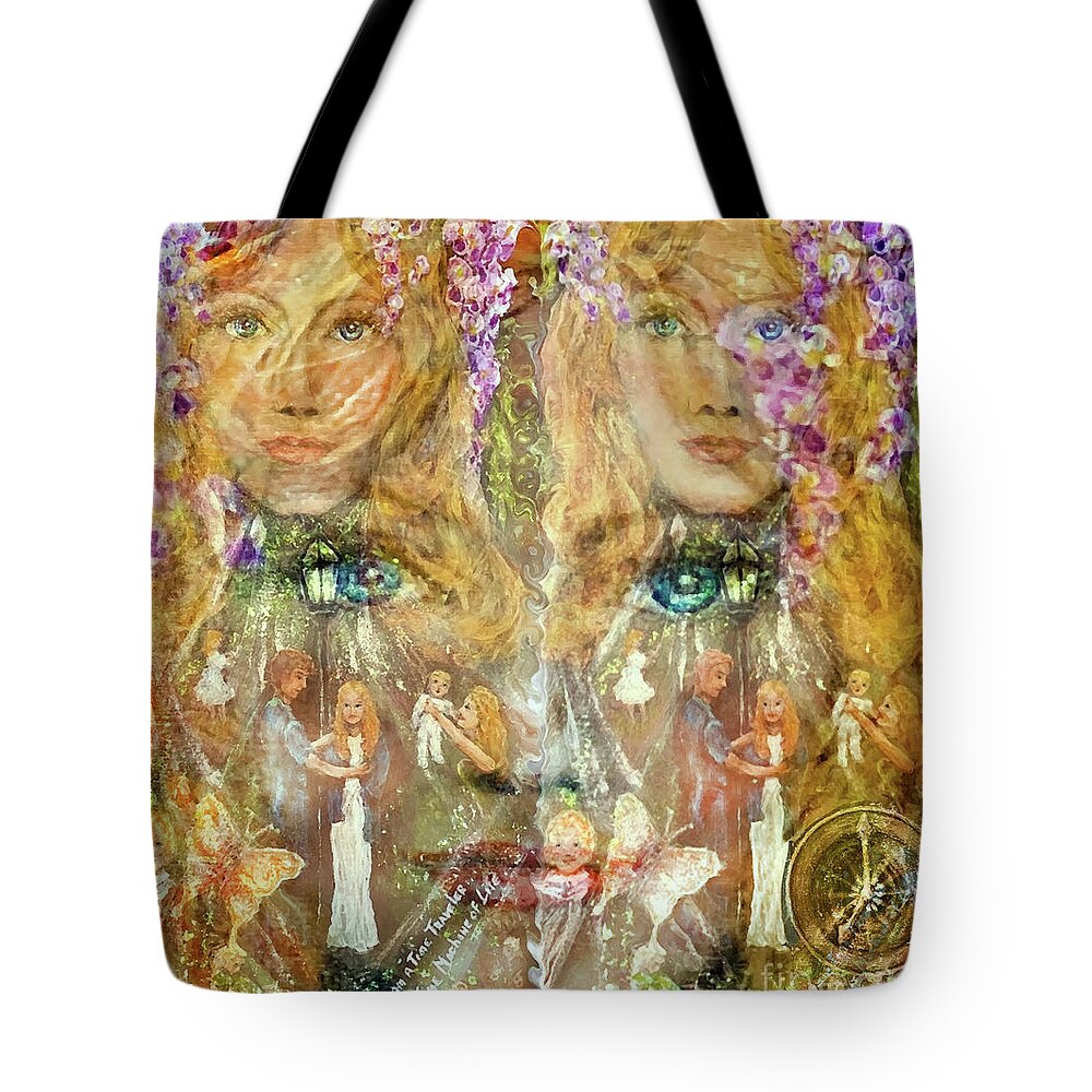 Choices Tote Bag featuring the painting It is all about Choices by Bonnie Marie