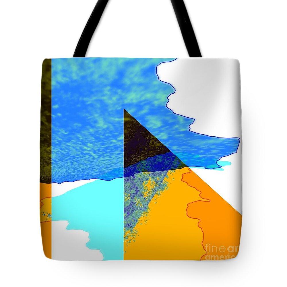 Abstract Art Tote Bag featuring the digital art It Will Make Our Hearts Leap by Jeremiah Ray