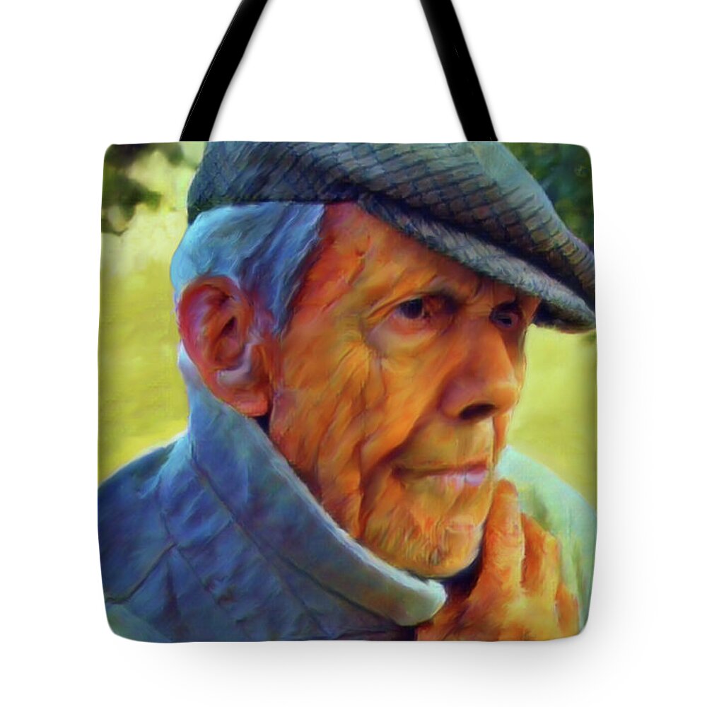 Traditions Tote Bag featuring the painting Italian Elder by Joel Smith