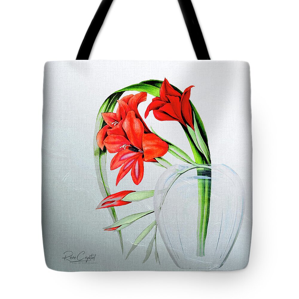 Flora Tote Bag featuring the photograph It's A Great Day To Be Red by Rene Crystal