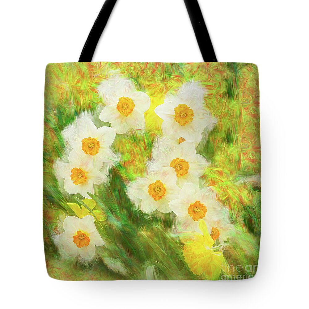 Daffodils Tote Bag featuring the photograph It's Almost Spring by Marilyn Cornwell