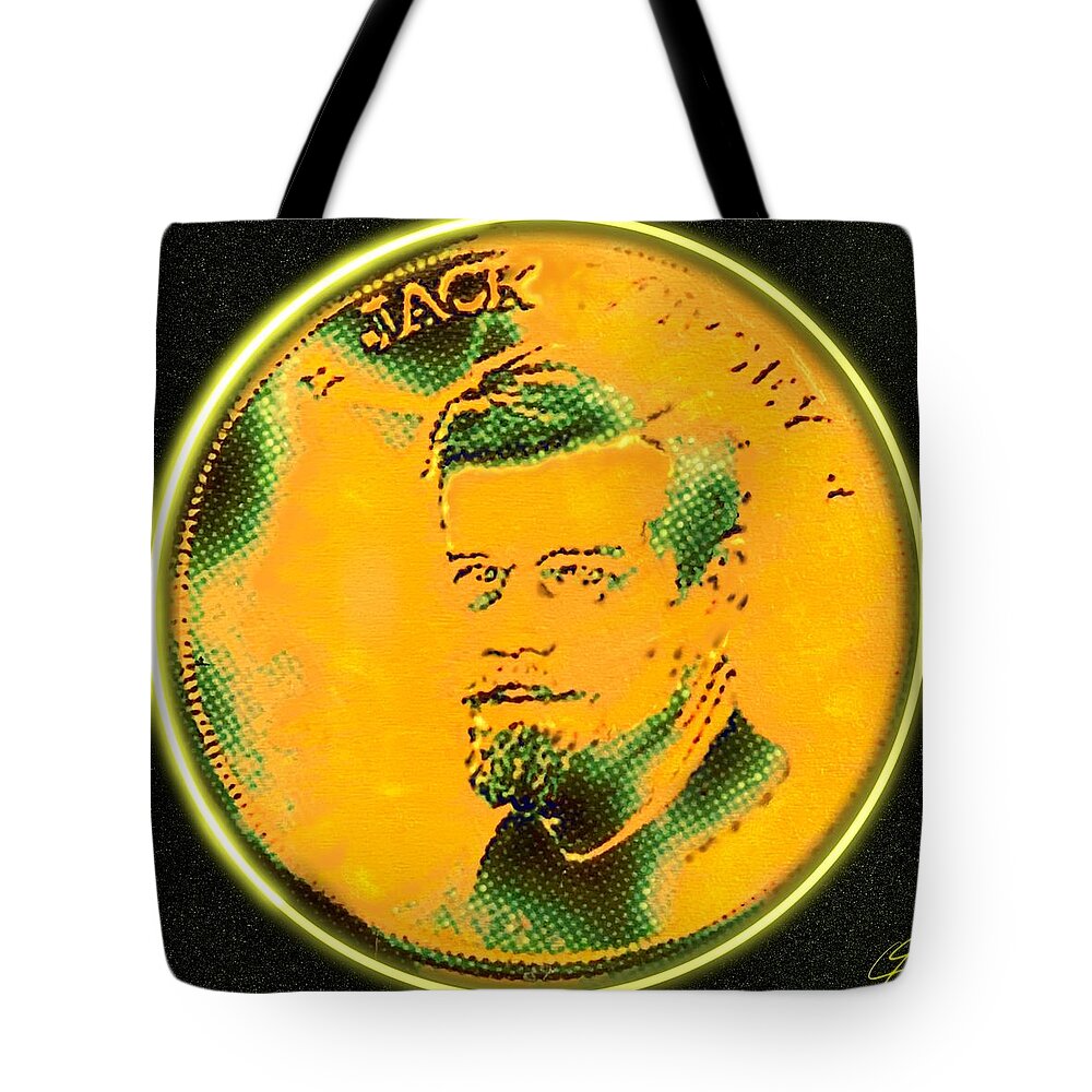Wunderle Art Tote Bag featuring the mixed media Jack Dorsey by Wunderle