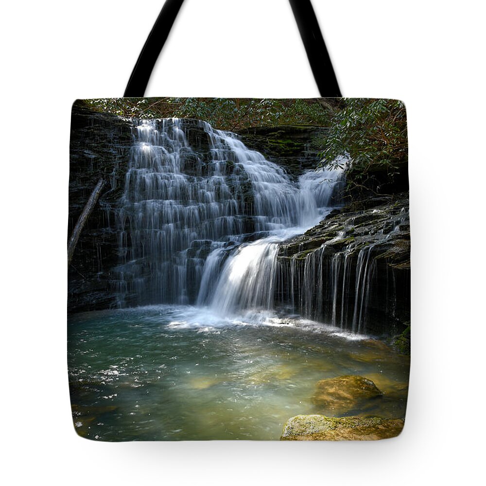 Jack Rock Falls Tote Bag featuring the photograph Jack Rock Falls 8 by Phil Perkins