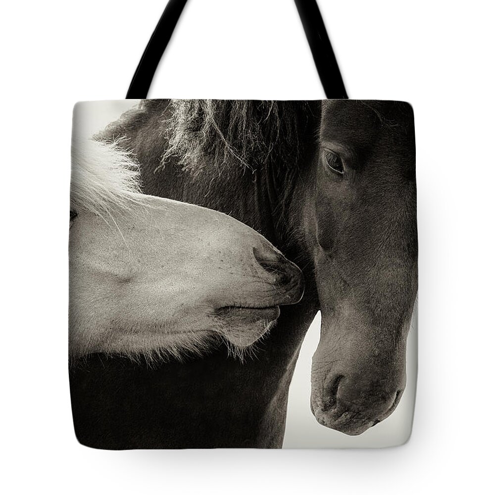 Photographs Tote Bag featuring the photograph J'adore II - Horse Art by Lisa Saint
