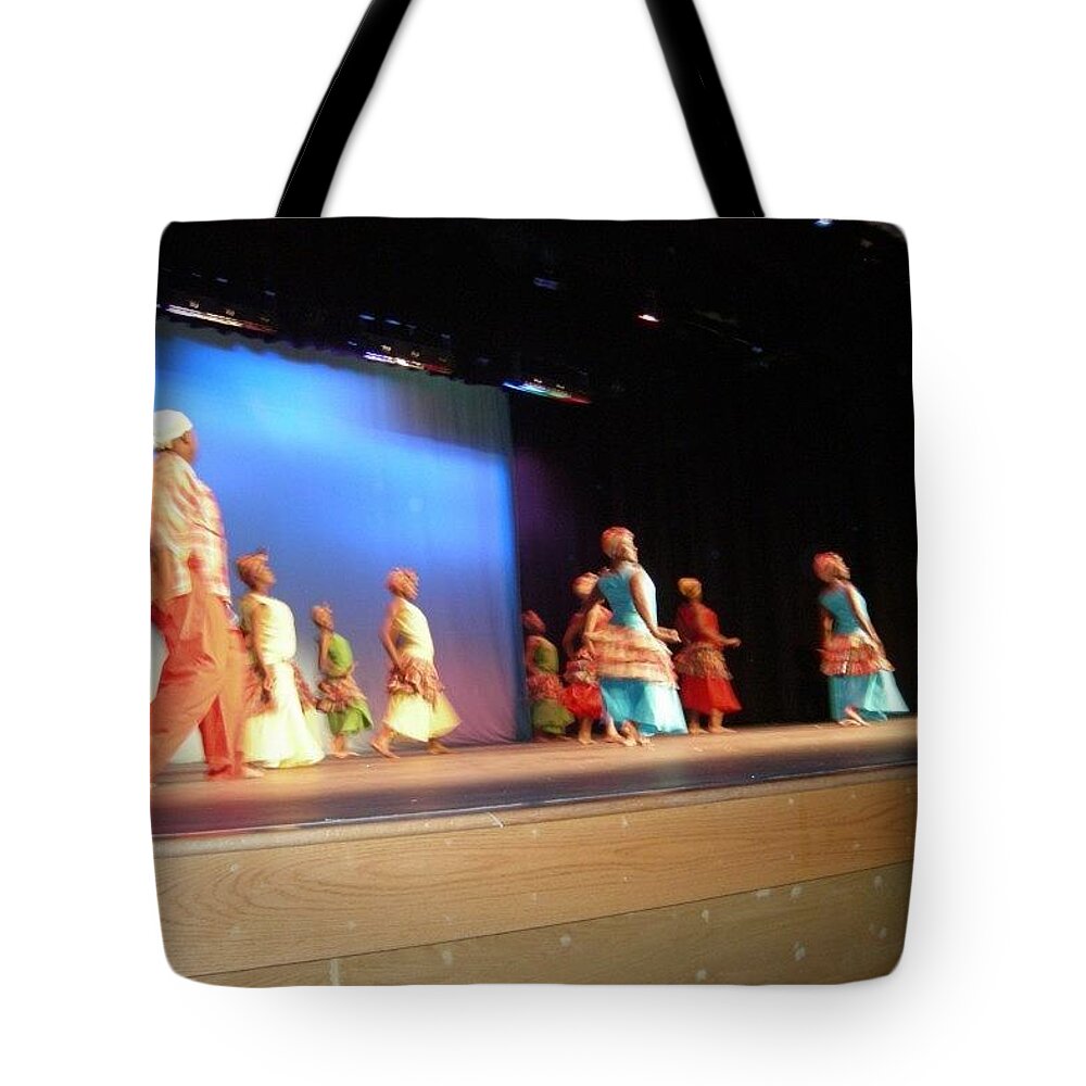 Maroons Tote Bag featuring the painting Jamboree 4 by Trevor A Smith