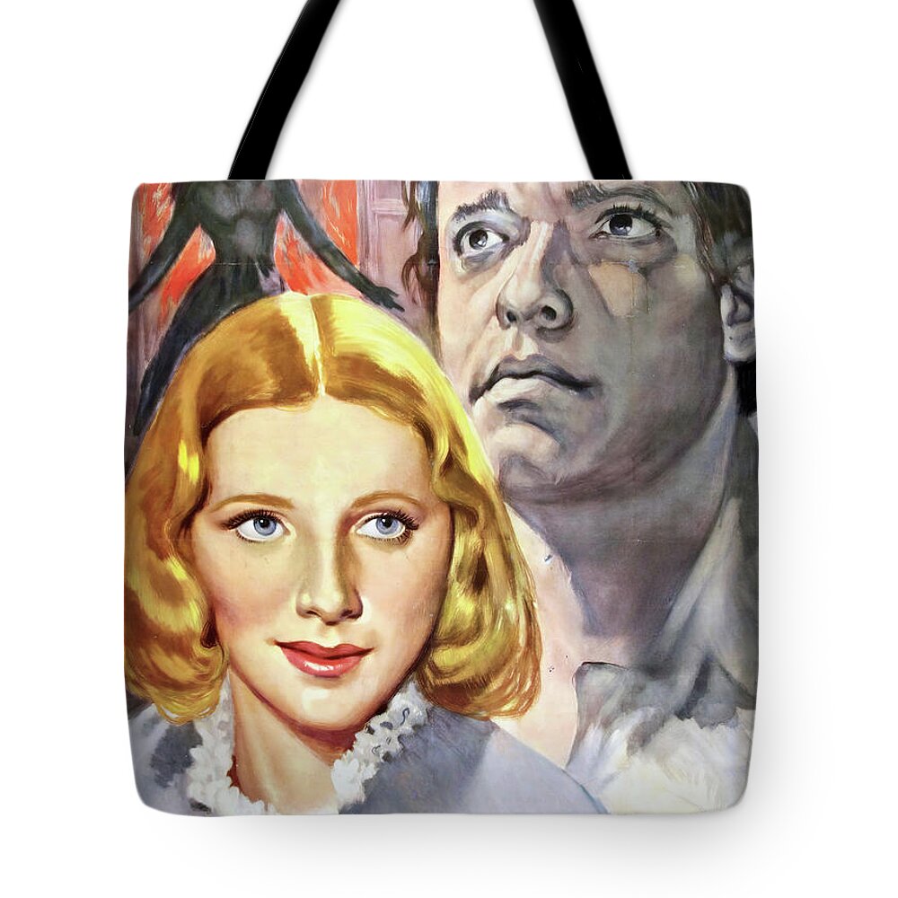 Jane Tote Bag featuring the painting ''Jane Eyre'', 1943, movie poster painting by Firgo by Movie World Posters