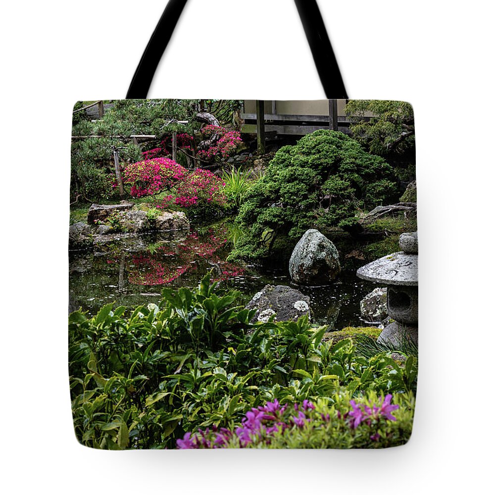 Architecture Tote Bag featuring the photograph Japanese Tranquility by Stewart Helberg