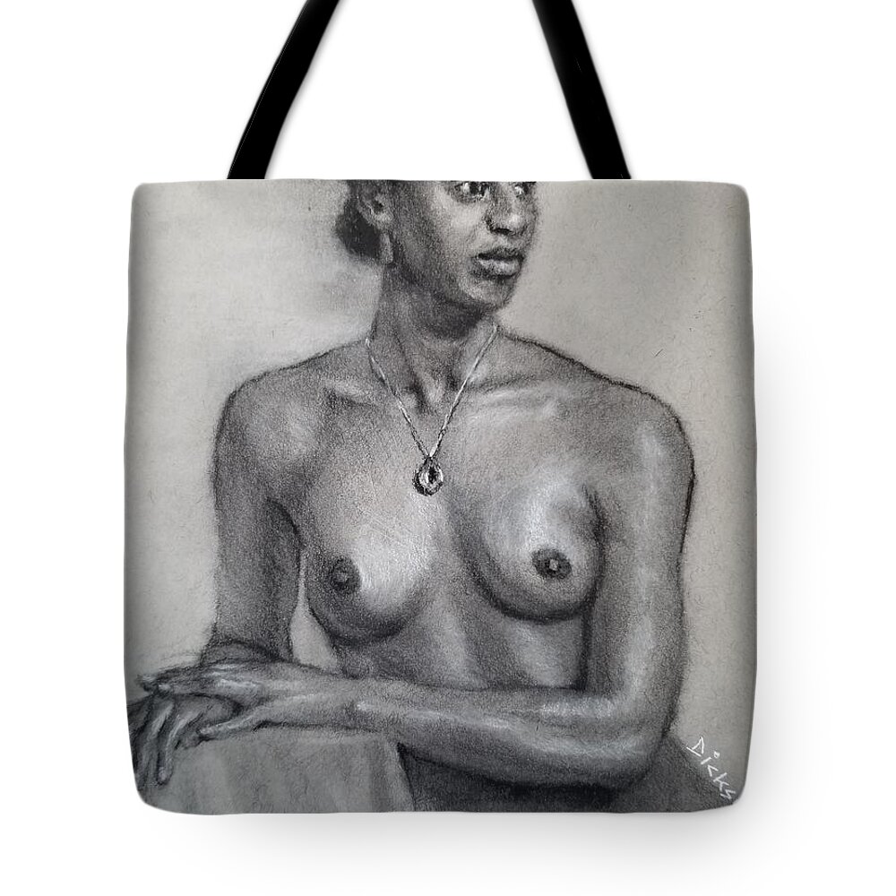  Tote Bag featuring the painting Jazmine by Jeff Dickson