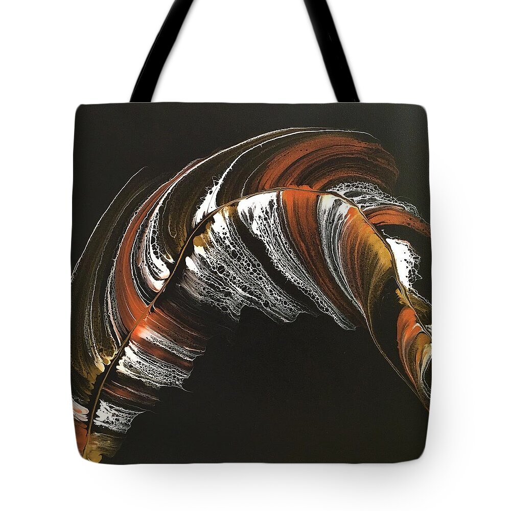 Abstract Tote Bag featuring the painting Jenny by Soraya Silvestri
