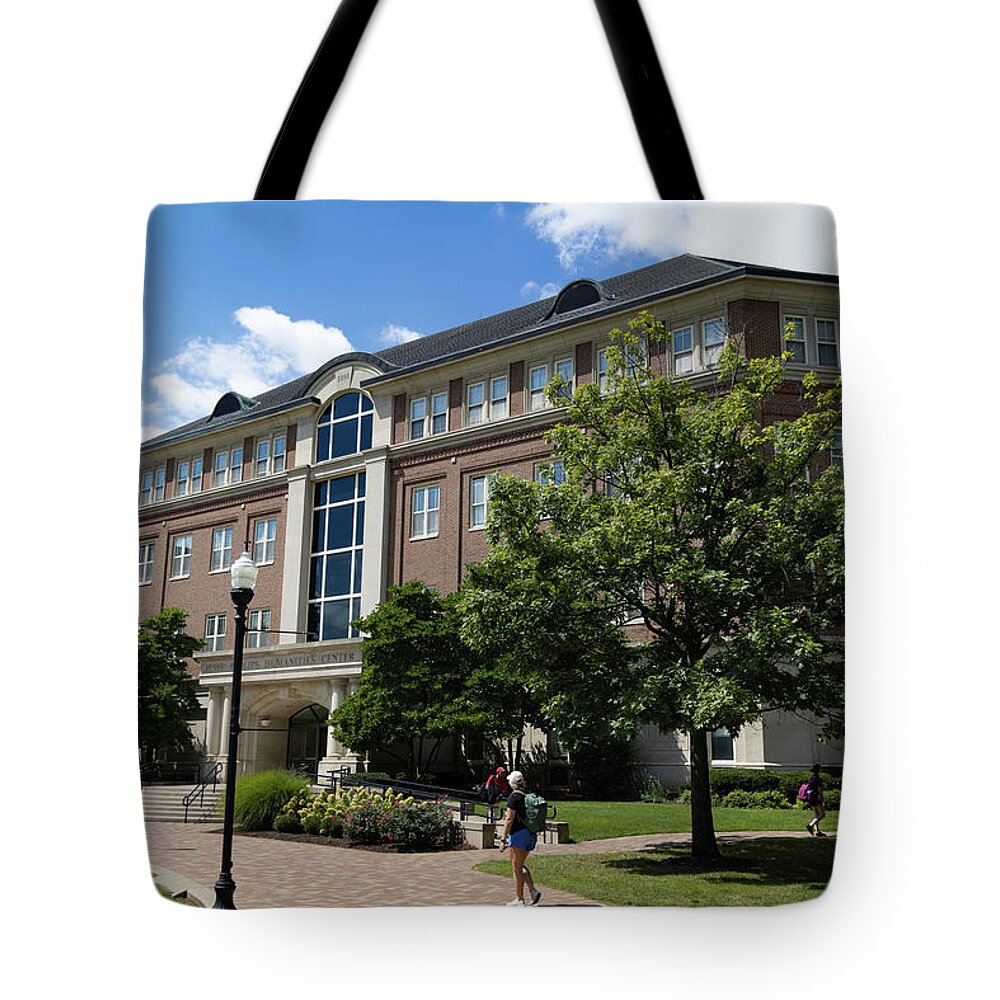 Private College Tote Bag featuring the photograph Jesse Phiilips Humanities Center at the University of Dayton by Eldon McGraw