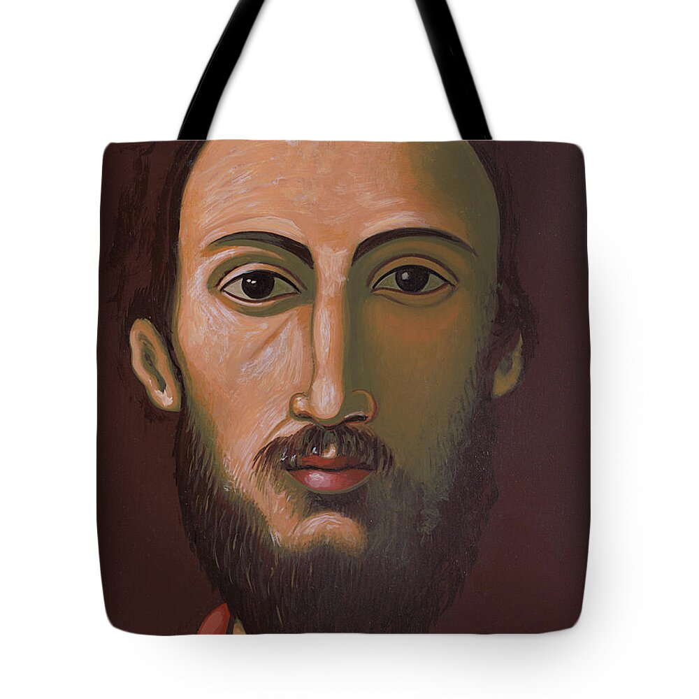 Jesus After Jose Ribera Tote Bag featuring the painting Jesus after Jose Ribera 321  by William Hart McNichols