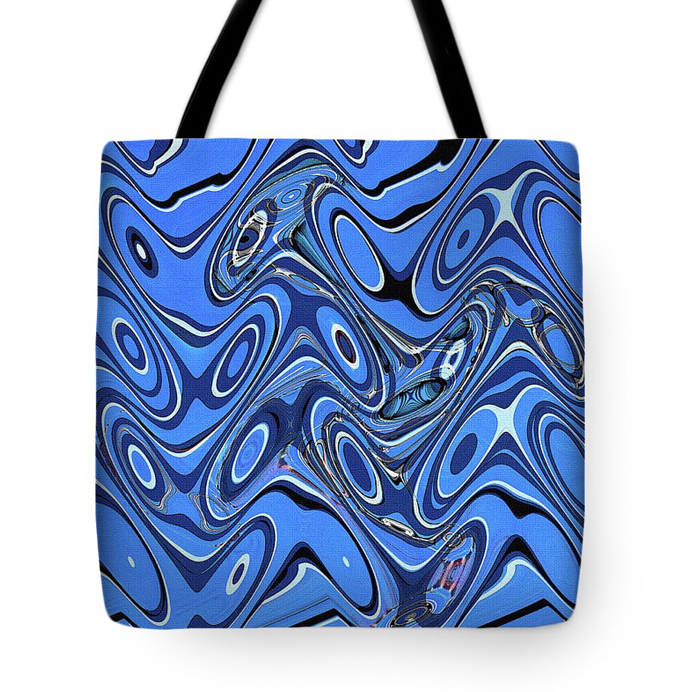Jet Plane Sky Abstract Tote Bag featuring the digital art Jet Plane Sky Abstract by Tom Janca