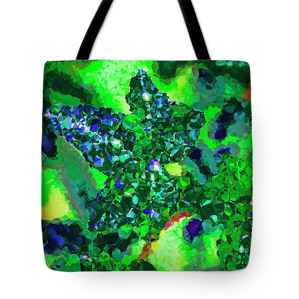 Ivy Tote Bag featuring the photograph Jeweled Ivy by Amy Sorvillo