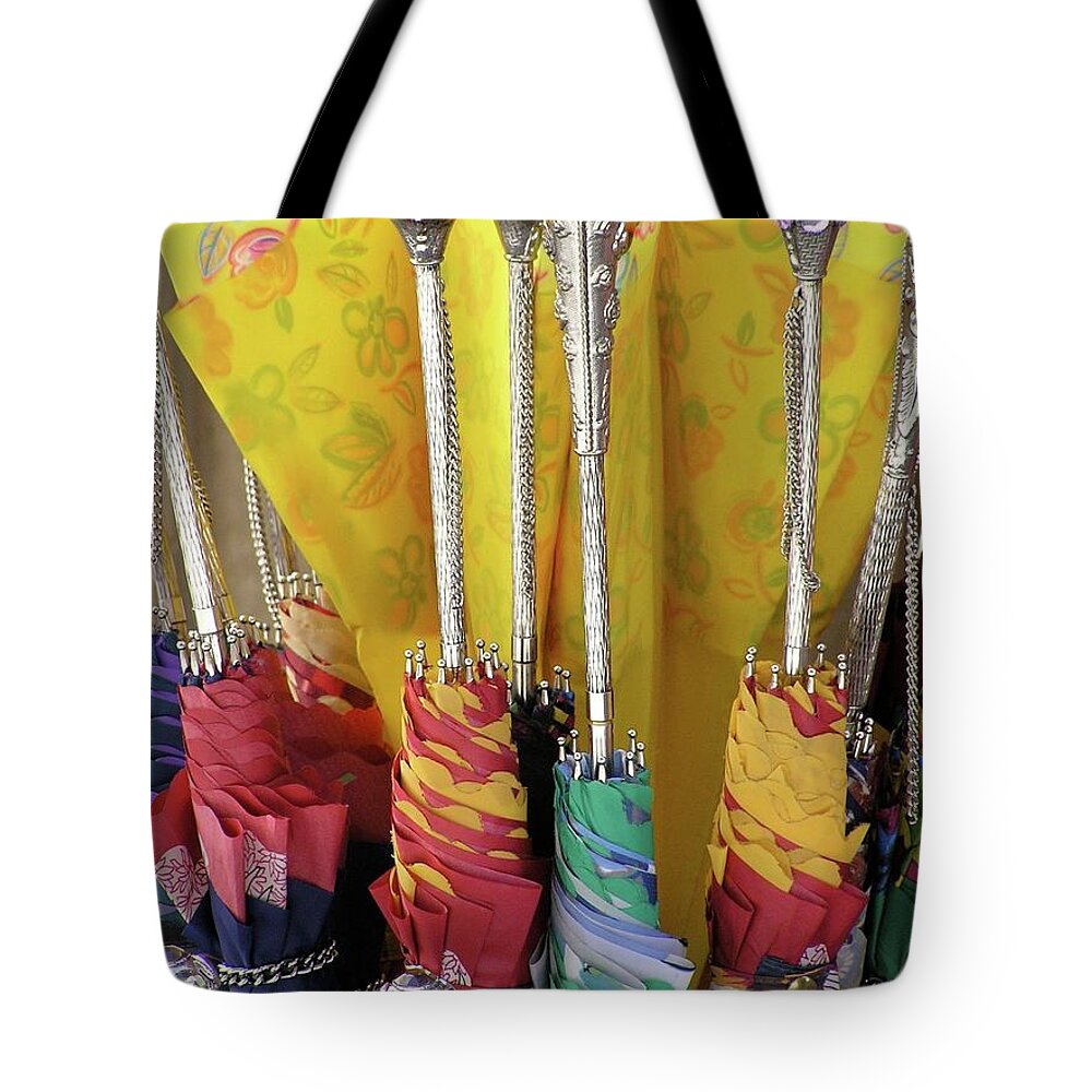  Tote Bag featuring the photograph JewledUmbre by Mary Kobet