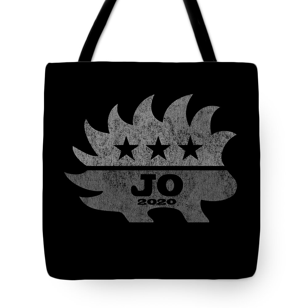 Liberatarian Tote Bag featuring the digital art Jo Jorgensen Greyed Out Libertarian President 2020 by Flippin Sweet Gear