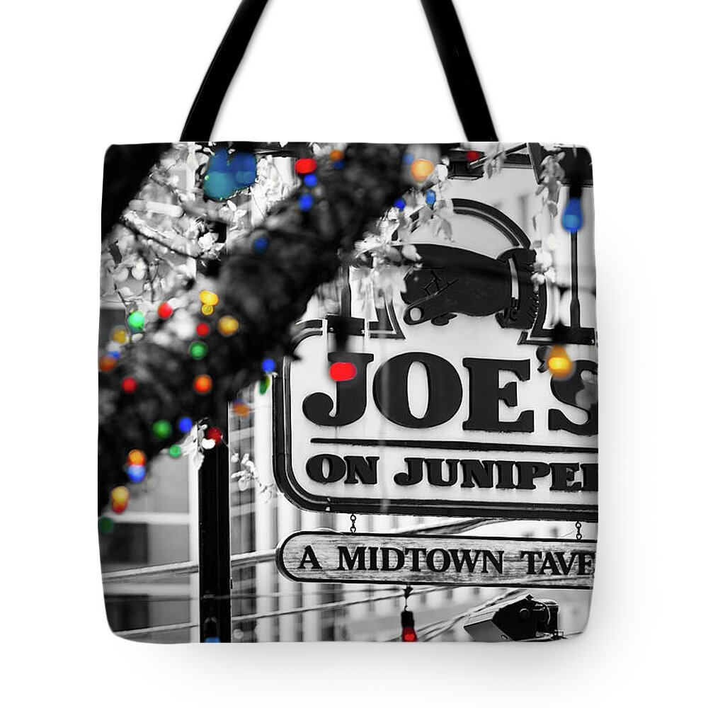 Midtown Tote Bag featuring the photograph Joes On Juniper by Doug Sturgess