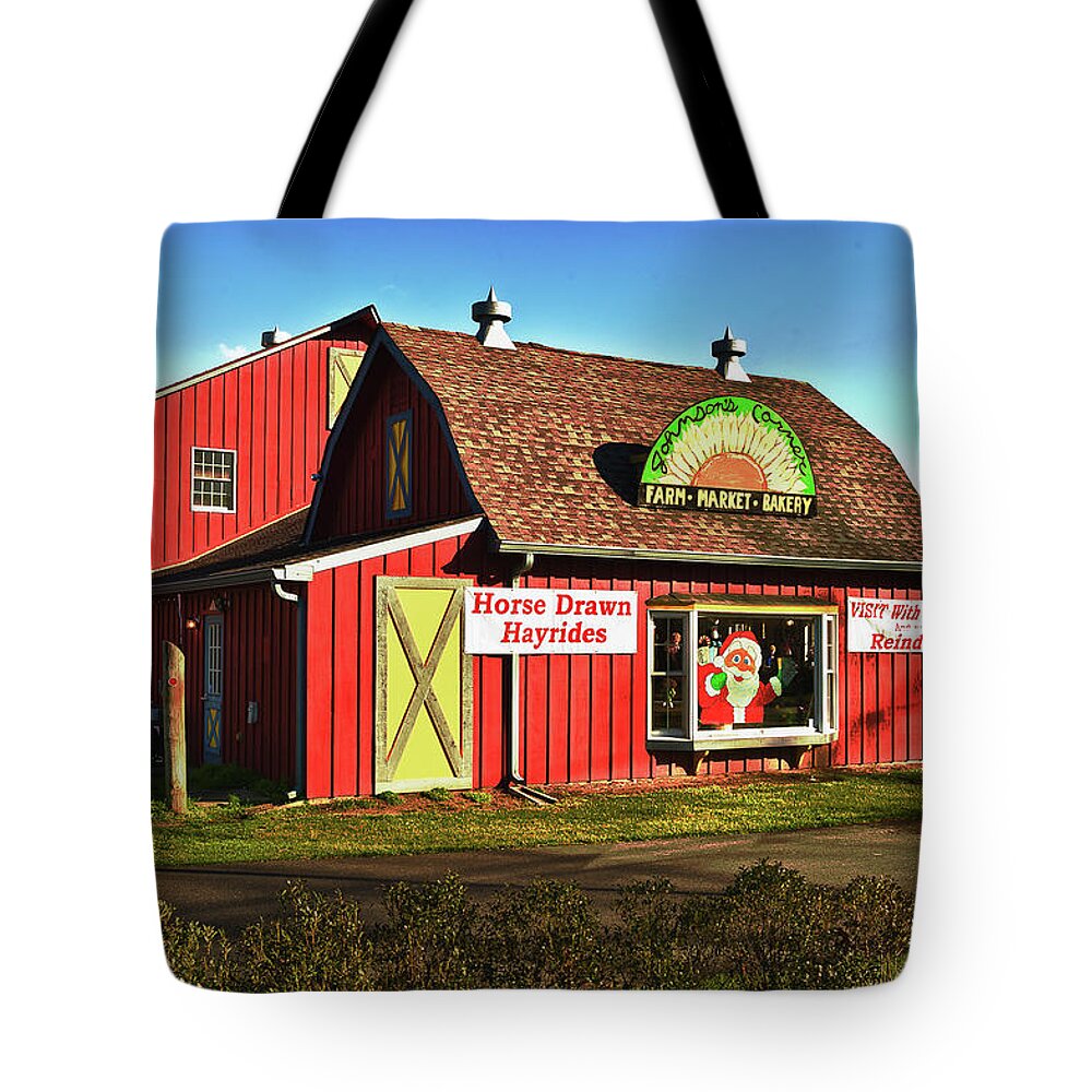 Building Tote Bag featuring the photograph Johnsons Farm by Louis Dallara