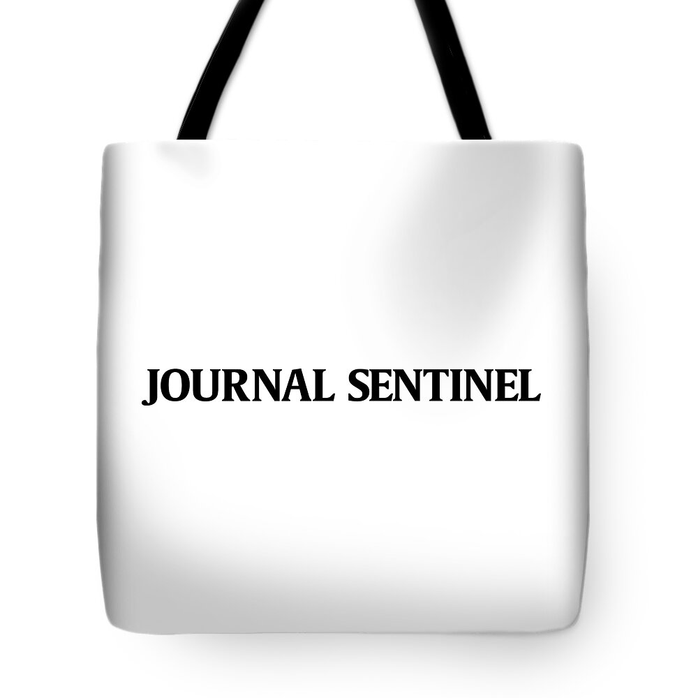 Milwaukee Tote Bag featuring the digital art Journal Sentinel Black Logo by Gannett Co