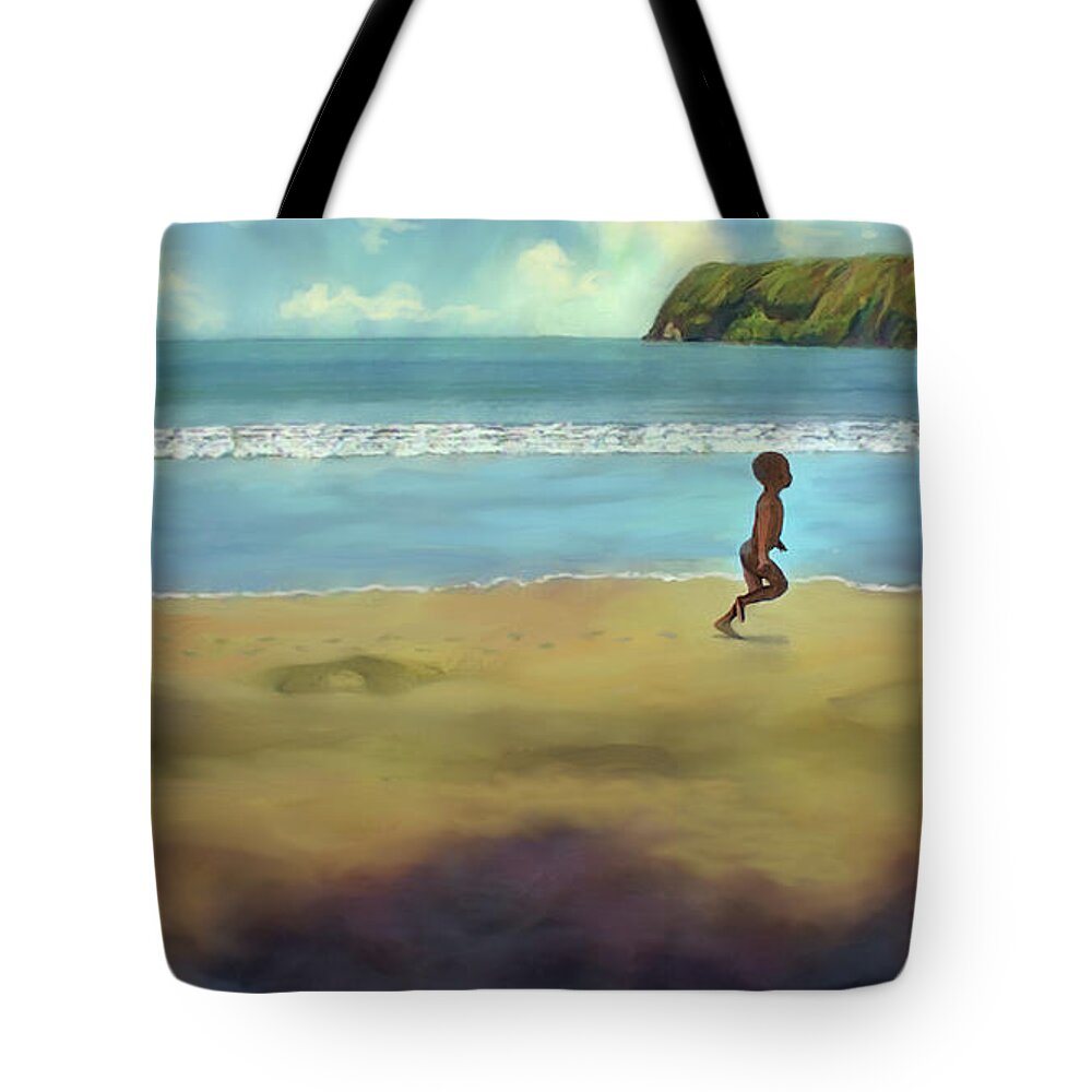 Grenada Tote Bag featuring the painting Joy by Joel Smith