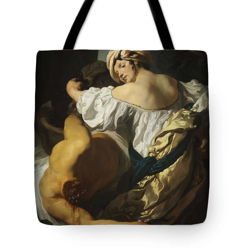 Johann Liss Tote Bag featuring the painting Judith in the Tent of Holofernes by Johann Liss