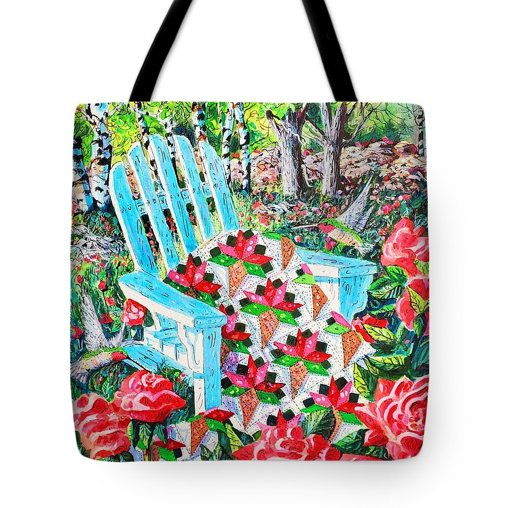 Roses Tote Bag featuring the painting June Roses by Diane Phalen