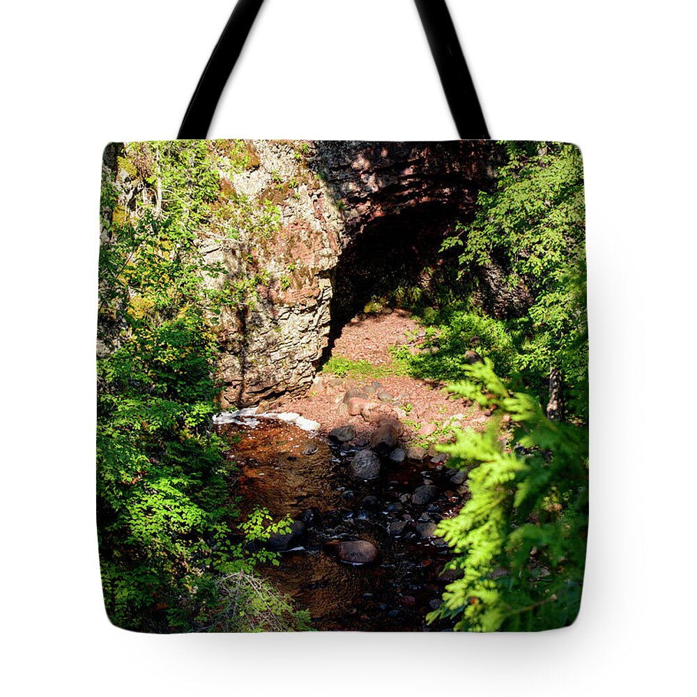 River Tote Bag featuring the photograph Kadunce River Cave by Paul Vitko