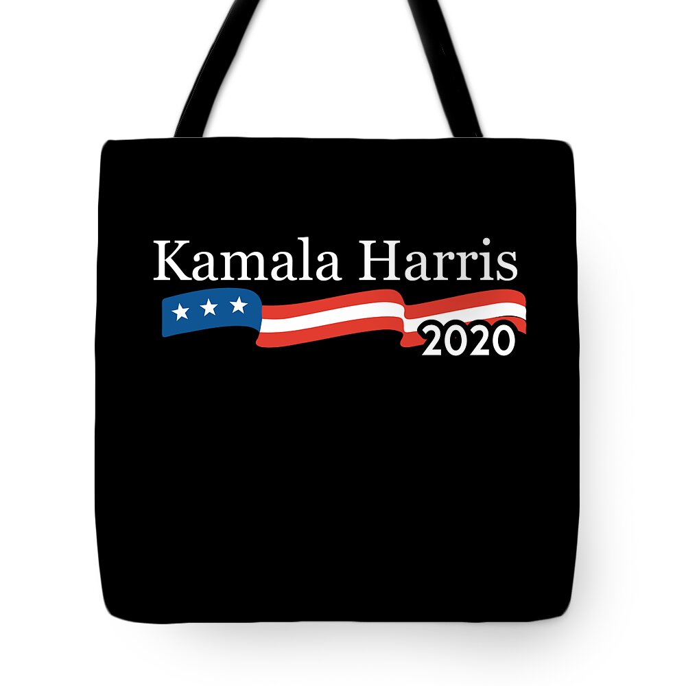 Cool Tote Bag featuring the digital art Kamala Harris 2020 For President by Flippin Sweet Gear