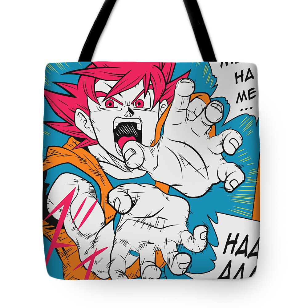 Dragonballz Tote Bag featuring the digital art Kame Hame HA by Gab Fernando