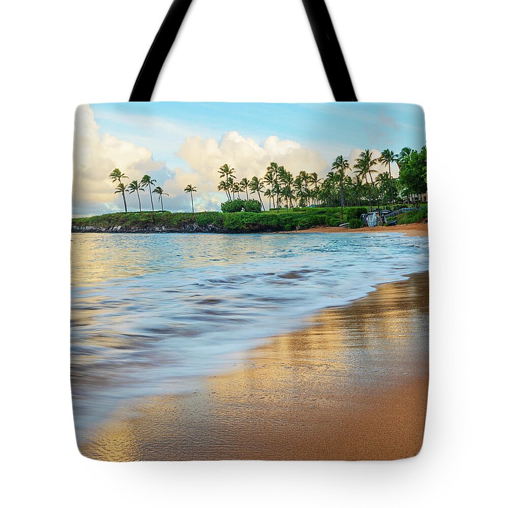 Hawaii Tote Bag featuring the photograph Late Afternoon, Kapalua Beach by Patrick Campbell