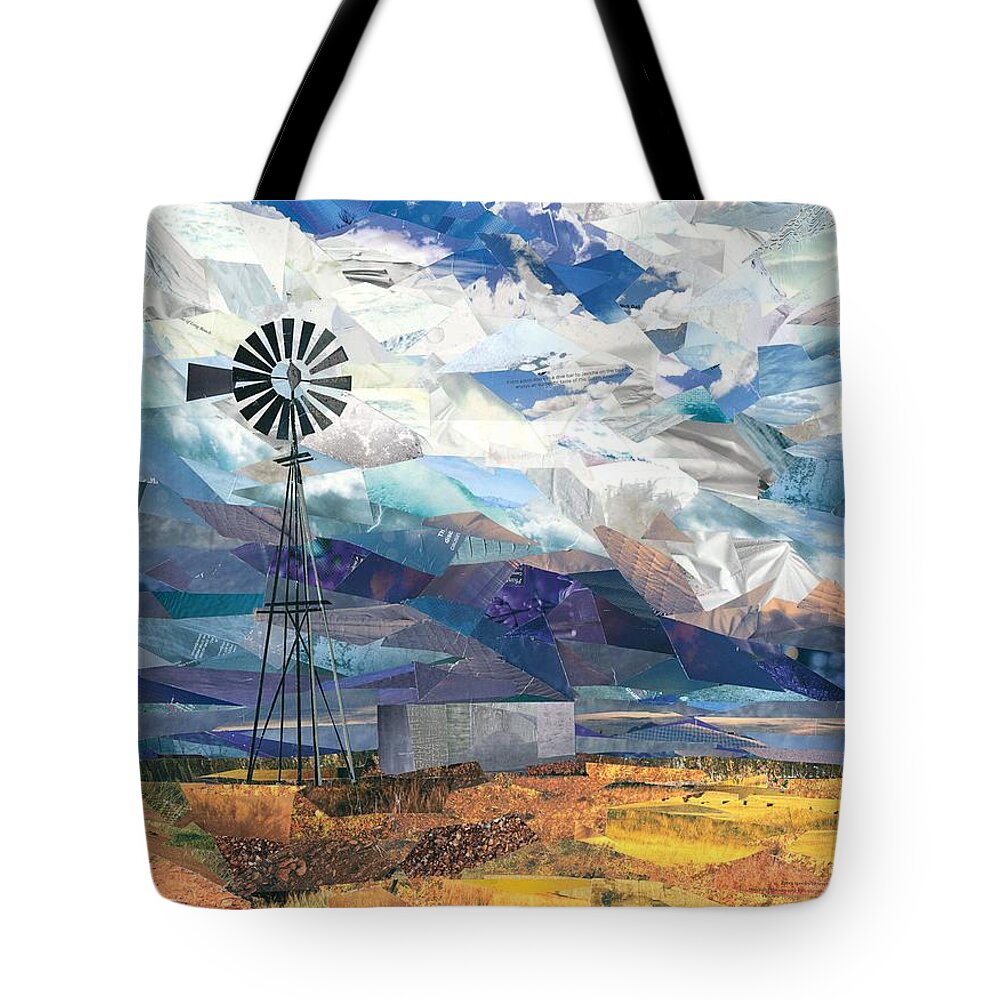 Northern Africa Mixed Media Tote Bags