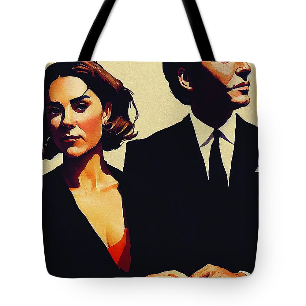 Kate Middleton and The Artist Tote Bag by Michael Soprano - Michael Soprano  - Artist Website