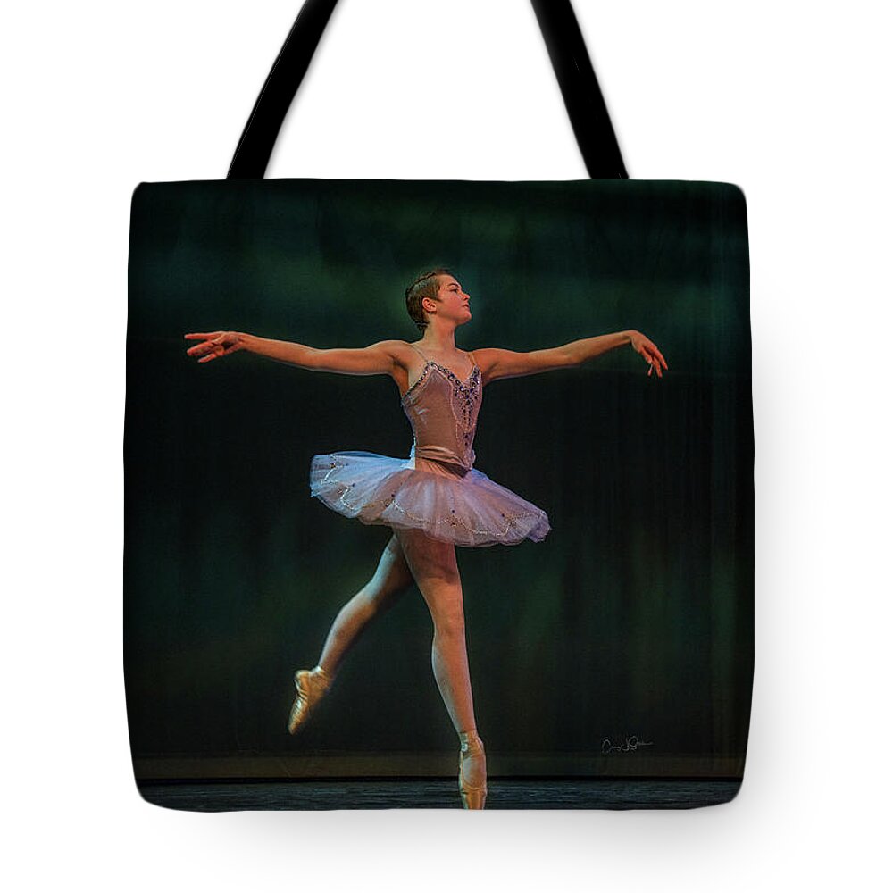 Ballerina Tote Bag featuring the photograph Kayla_Ballerina 2 by Craig J Satterlee