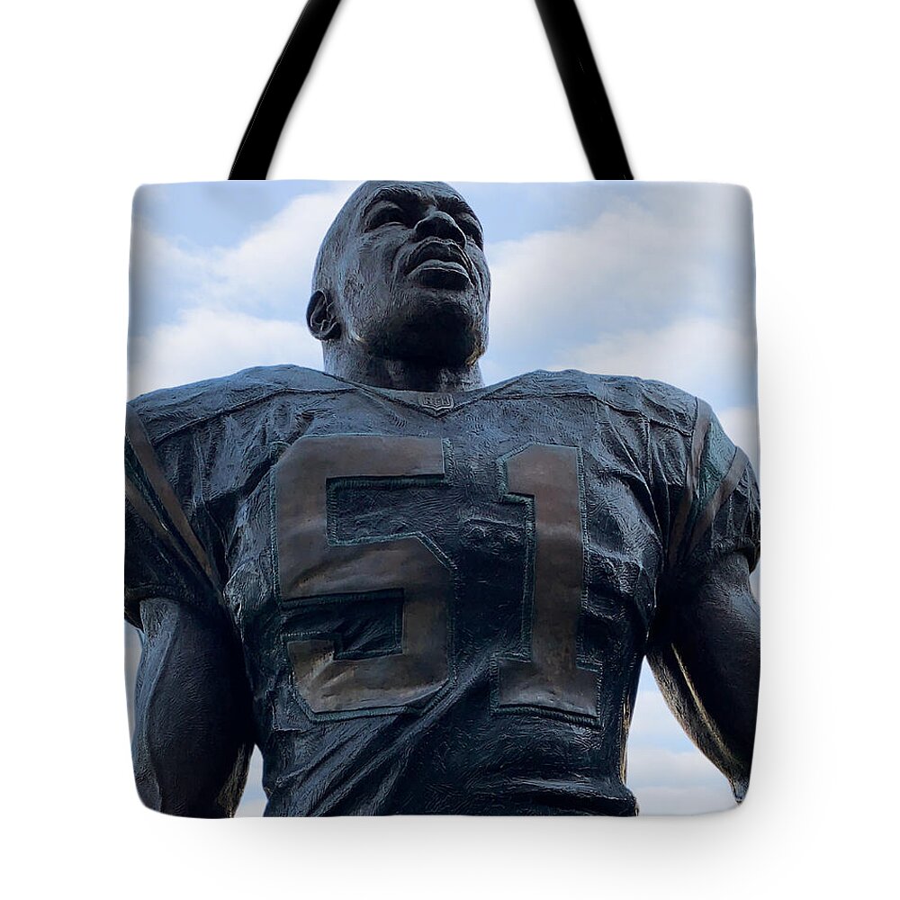 Sam Mills Tote Bag featuring the photograph Keep Pounding by Lee Darnell