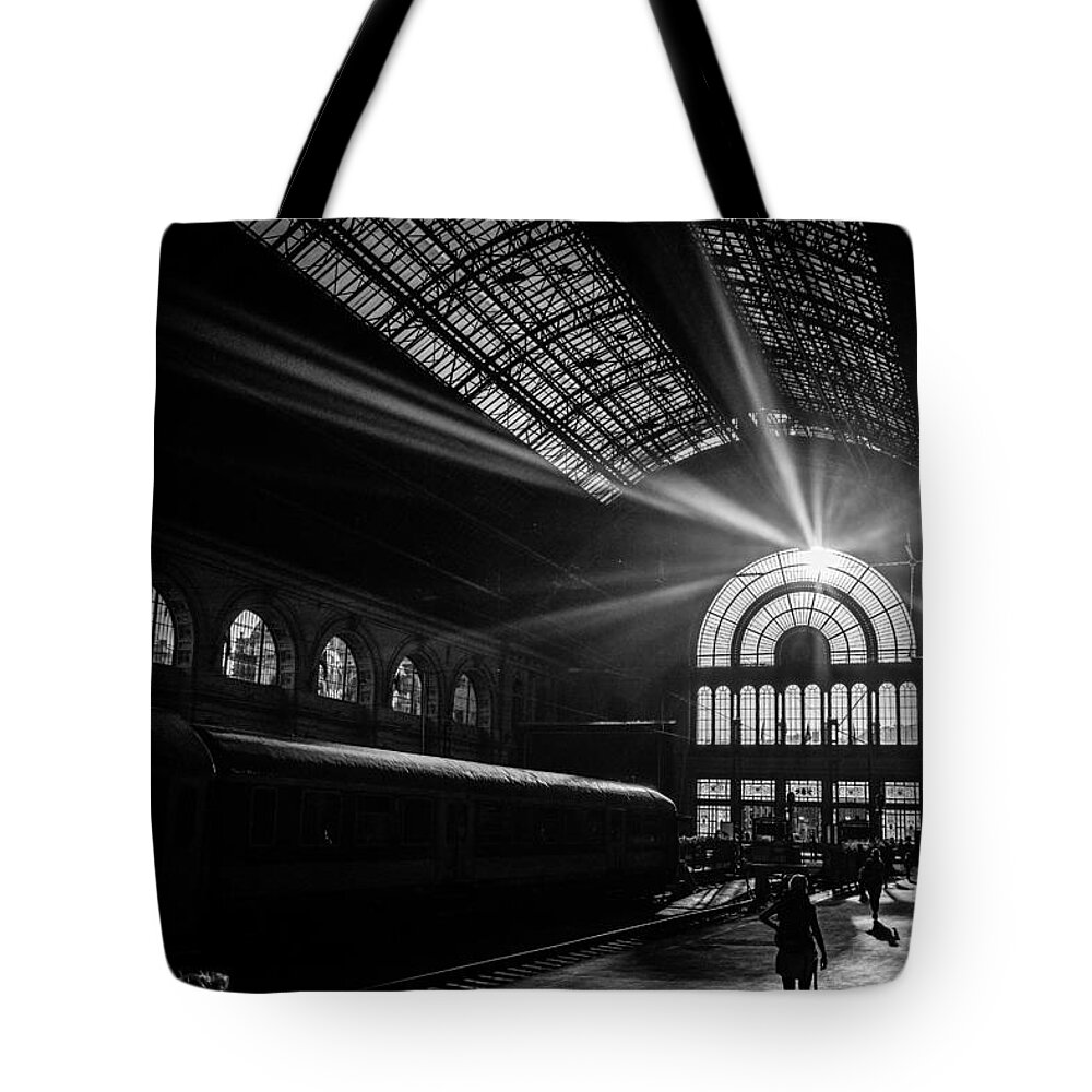 Budapest Tote Bag featuring the photograph Keleti Train Station - Budapest, Hungary by Tito Slack