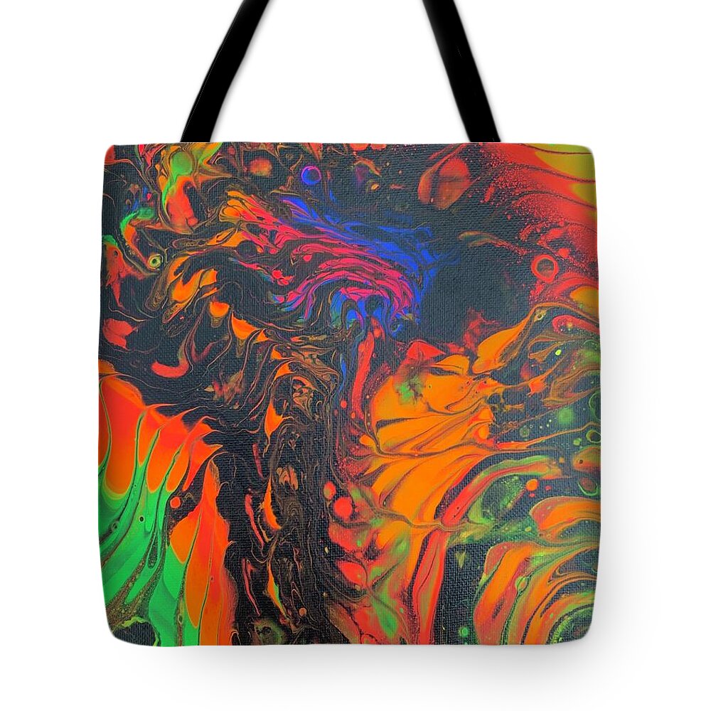 Wild Turkey Tote Bag featuring the painting Kevin by Nicole DiCicco