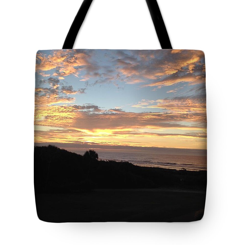 Kiawah Island Tote Bag featuring the photograph Kiawah Island two Sunset by Catherine Wilson