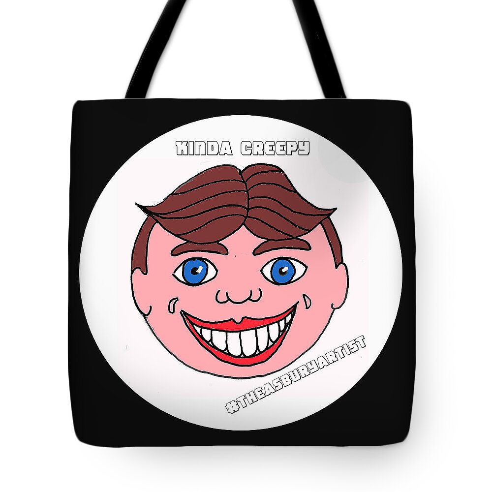 Tillie Tote Bag featuring the painting Kinda Creepy by Patricia Arroyo