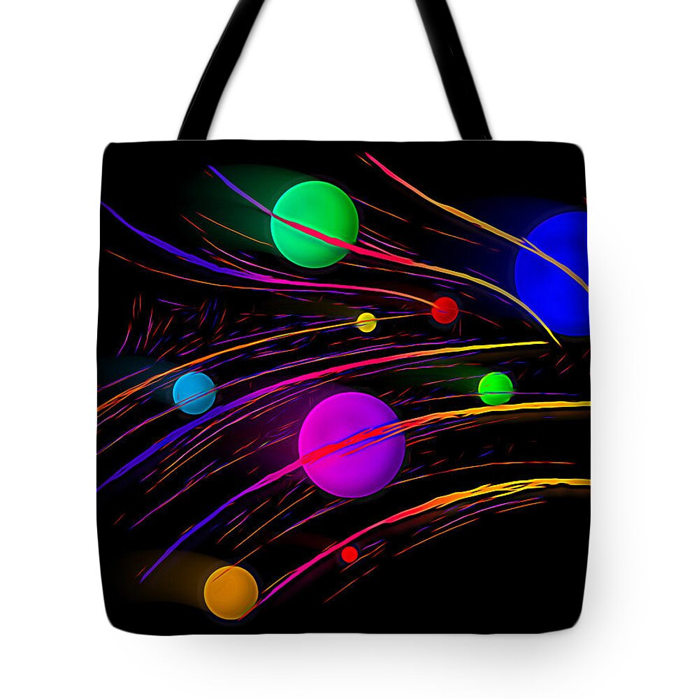 Kinetic Tote Bag featuring the photograph Kinetic Color by Paul Wear