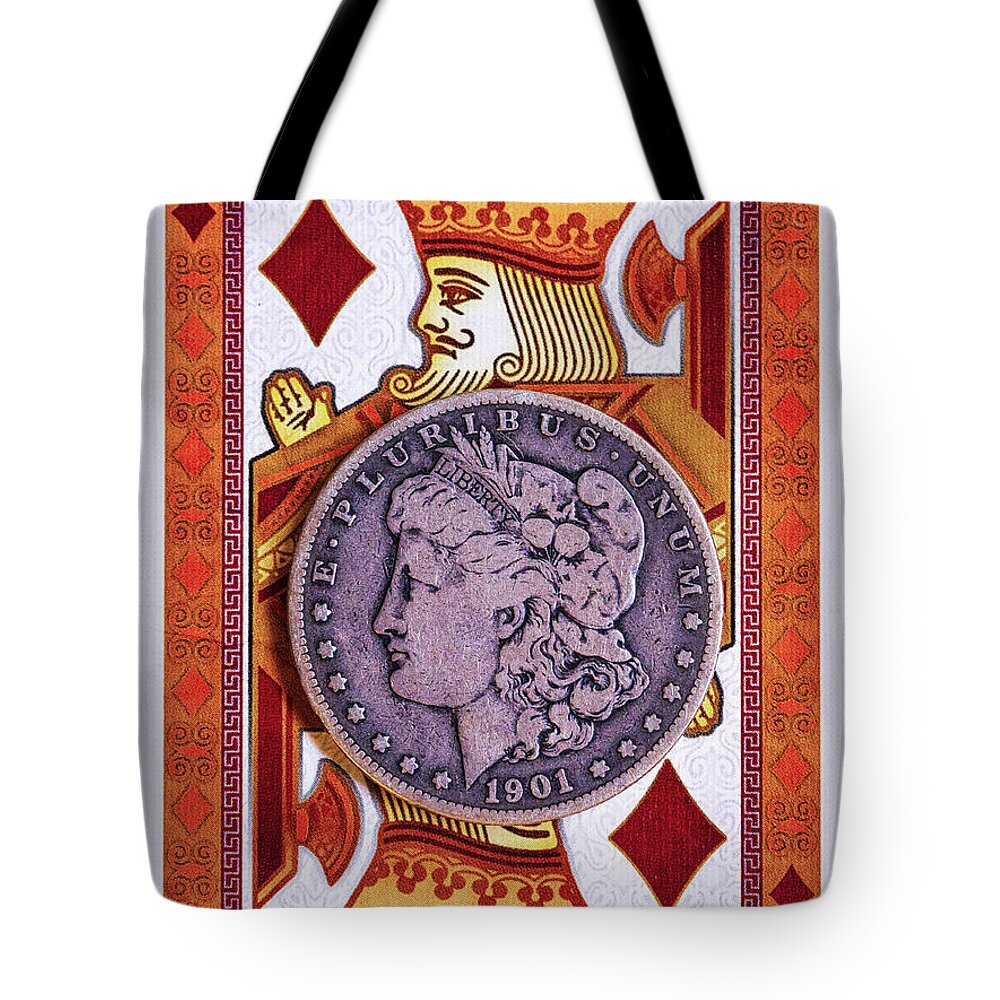 King Of The Silver Dollars Tote Bag featuring the photograph King of the Silver Dollars by Randy Steele