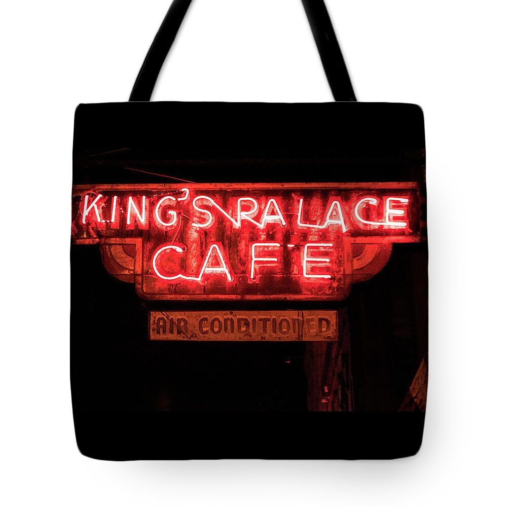  Tote Bag featuring the photograph King's Palace Cafe by Jame Hayes