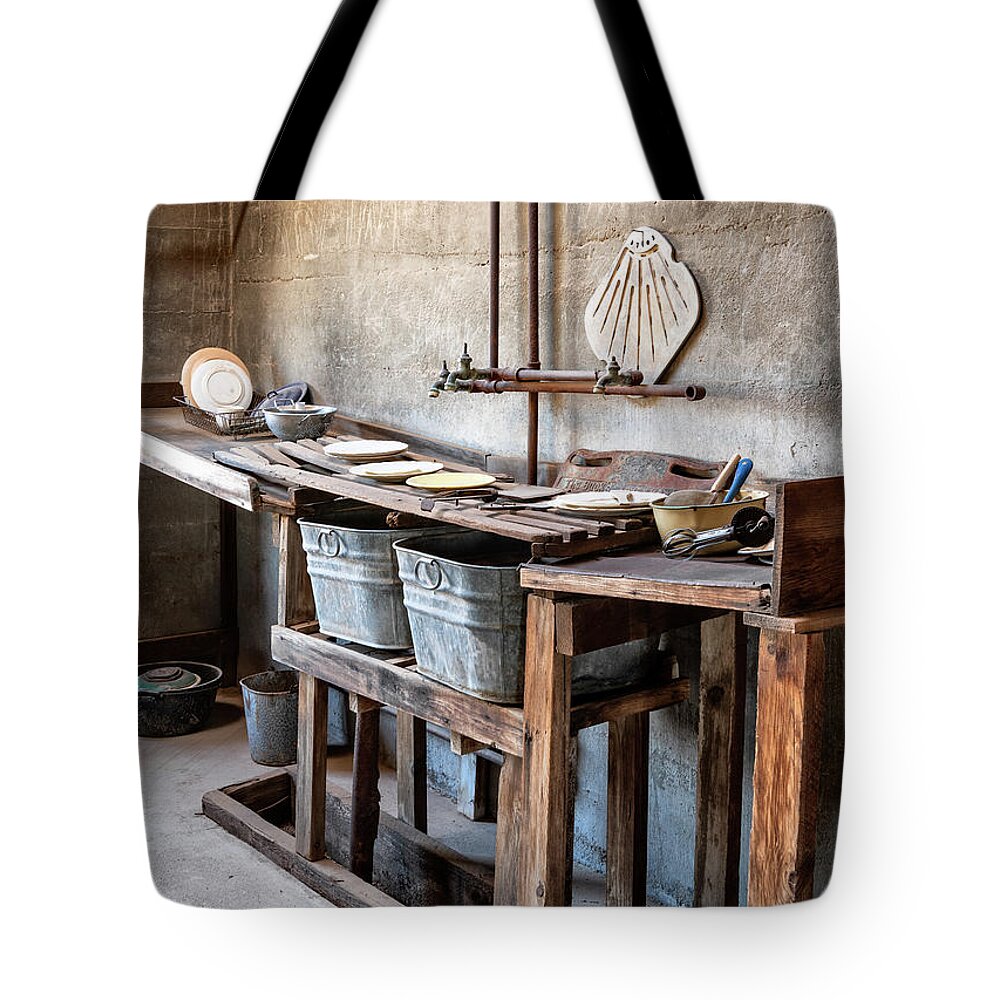 Out West Tote Bag featuring the photograph Kitchen Duty by Sandra Bronstein